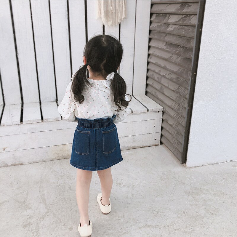 Girls Half-Length Cotton Skirt