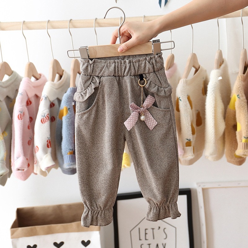 Girl's Pants with Polka Dot