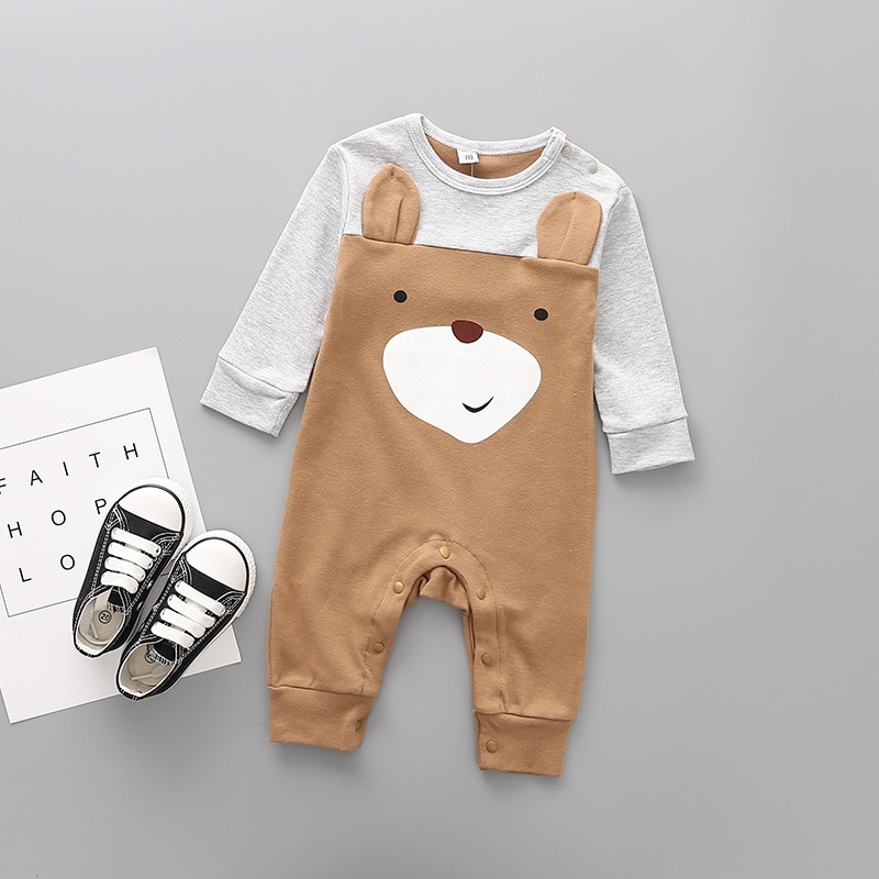 Newborn's Cute Animals Jumpsuit