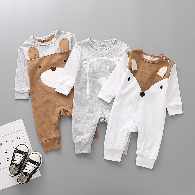 Newborn's Cute Animals Jumpsuit