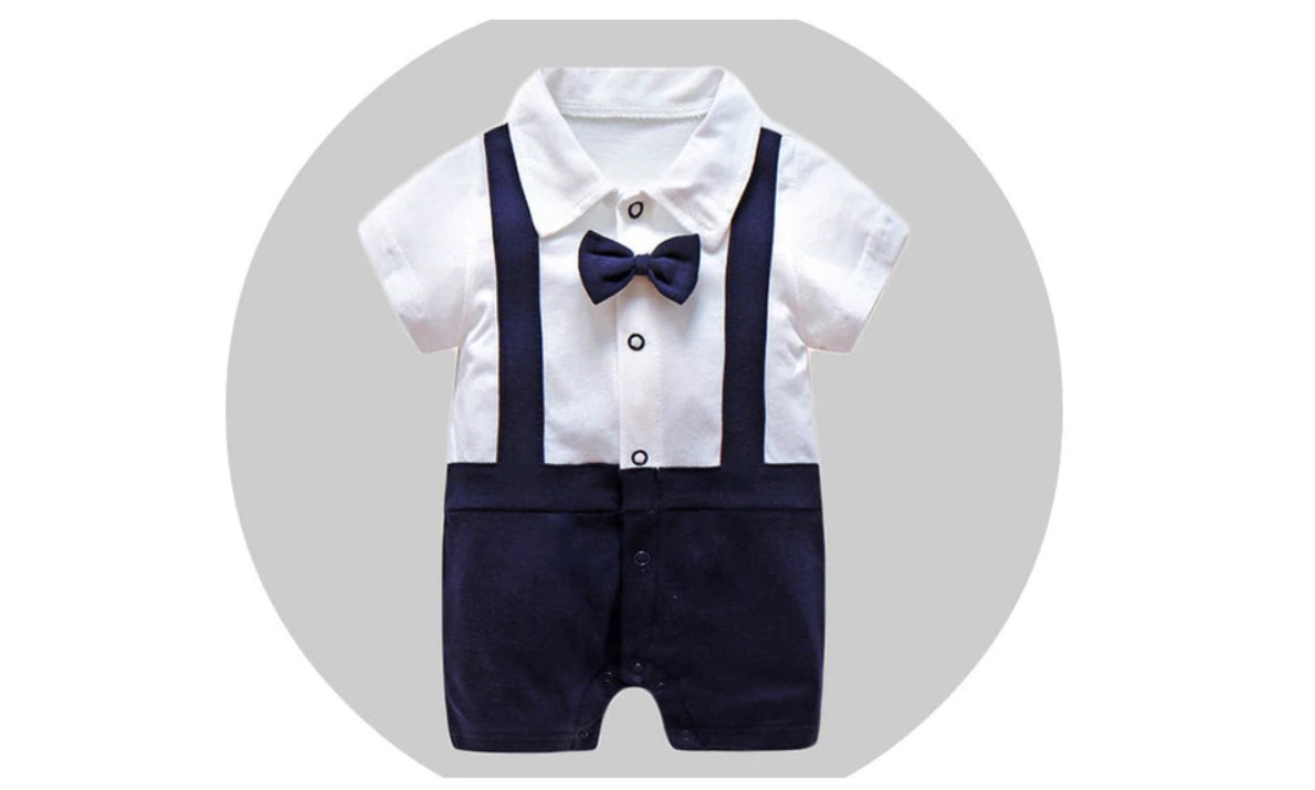 Boy's Bow Tie Jumpsuit