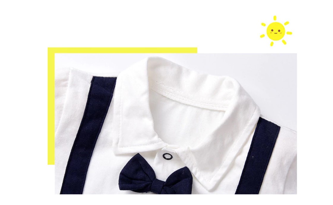 Boy's Bow Tie Jumpsuit