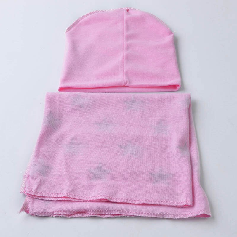 Baby's Cotton Winter Hat and Scarf Combo