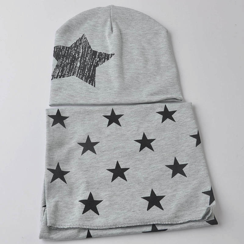 Baby's Cotton Winter Hat and Scarf Combo