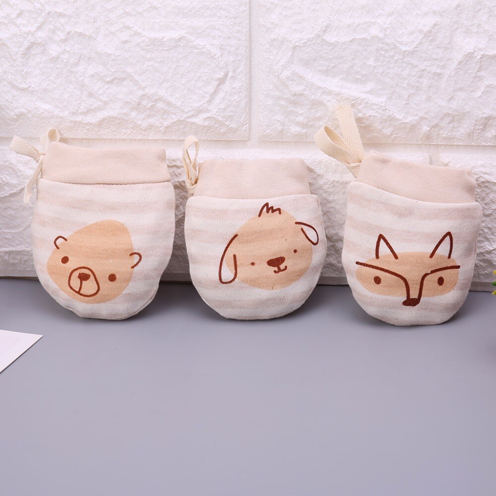 Cotton Blend Baby Anti-Scratch Mittens