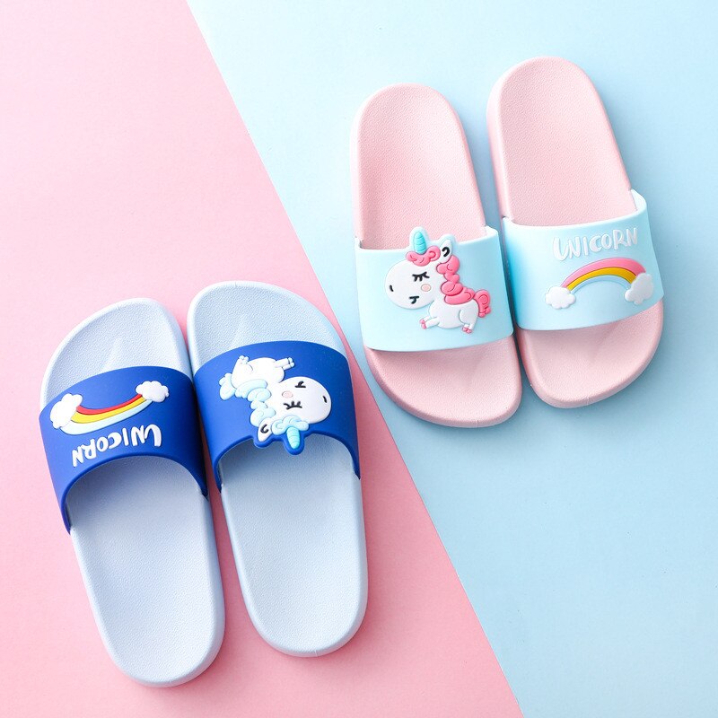 Summer Unicorn Slippers for Kids