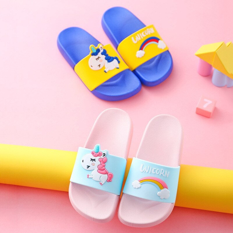 Summer Unicorn Slippers for Kids