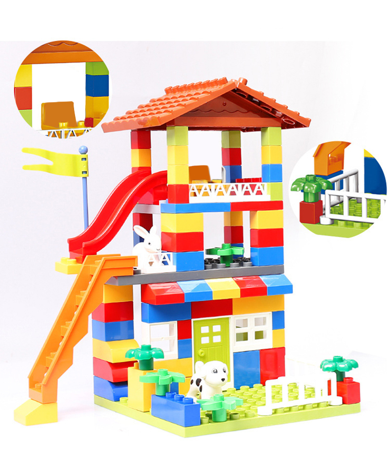 Colorful Building Block House