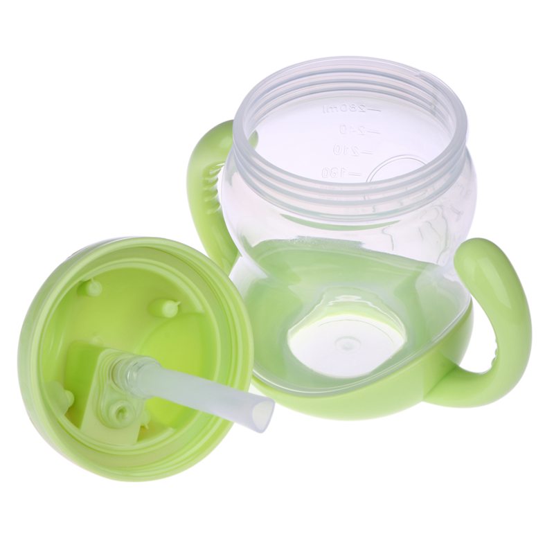 Convenient Double Handled Training Plastic Baby Cup