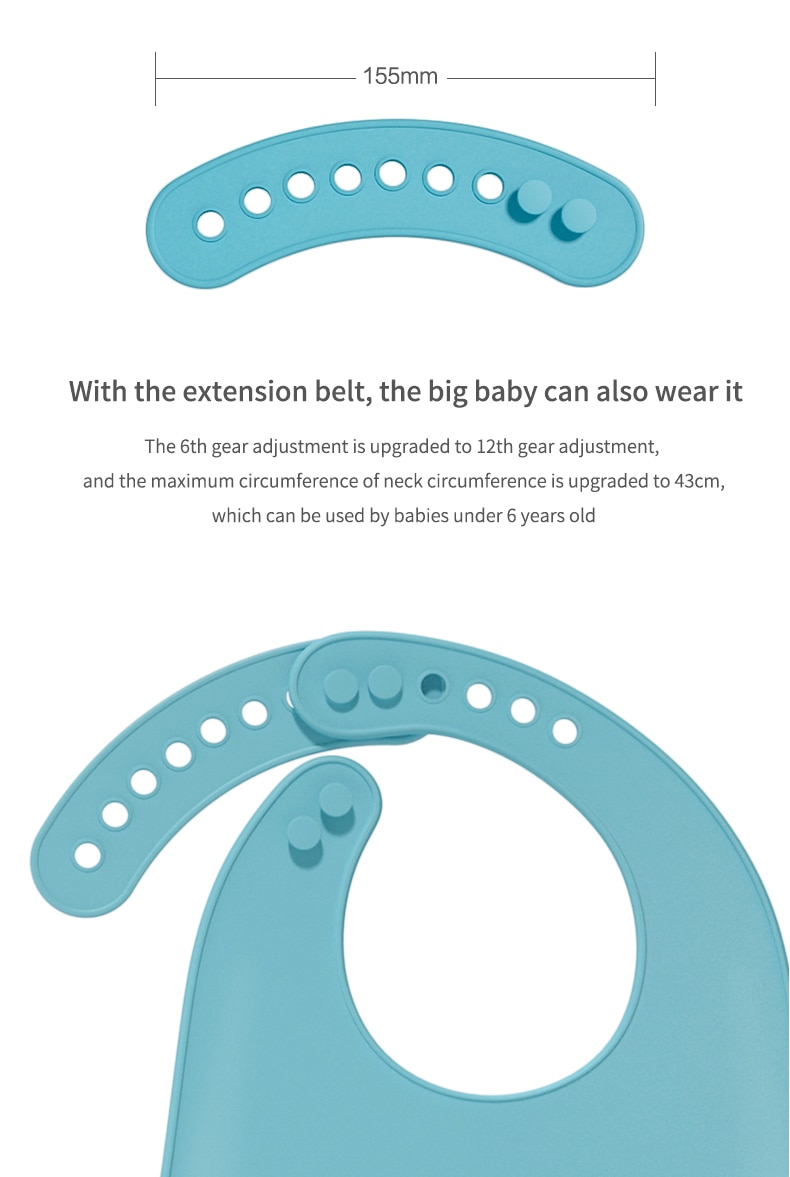 Waterproof Silicone Feeding Baby Bib