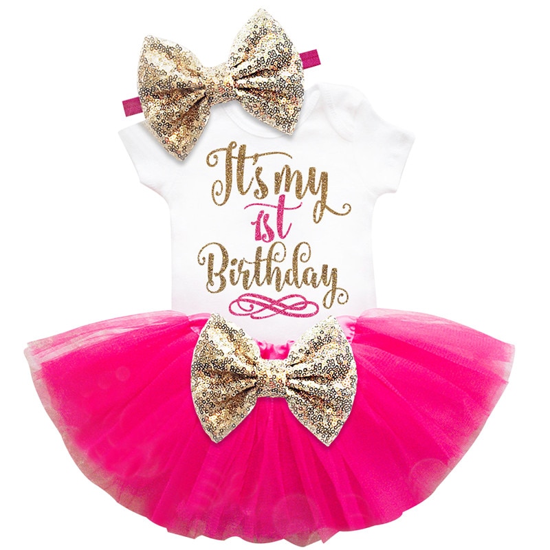 Baby Girl's First Birthday Dress Baby Girl's First Birthday Dress