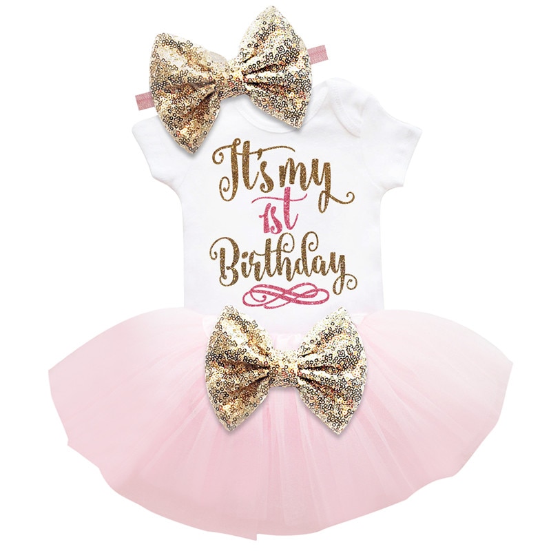 Baby Girl's First Birthday Dress Baby Girl's First Birthday Dress