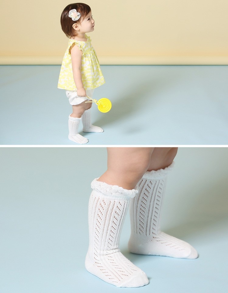 Baby Girl's Lace High Socks