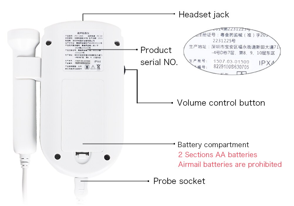 Ultrasound Baby Heartbeat Doppler