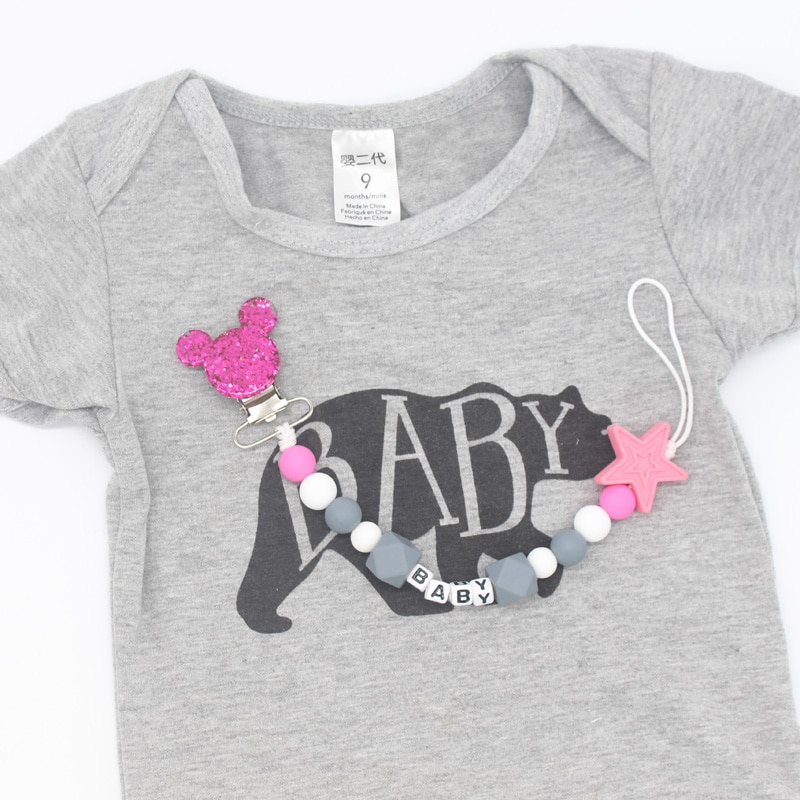 Personalised Name Baby Pacifier Clip Personalised Name Baby Pacifier Clip