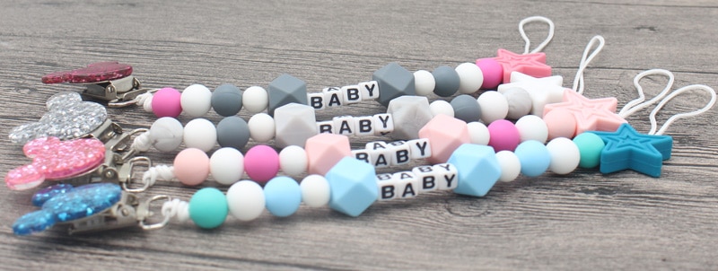 Personalised Name Baby Pacifier Clip Personalised Name Baby Pacifier Clip