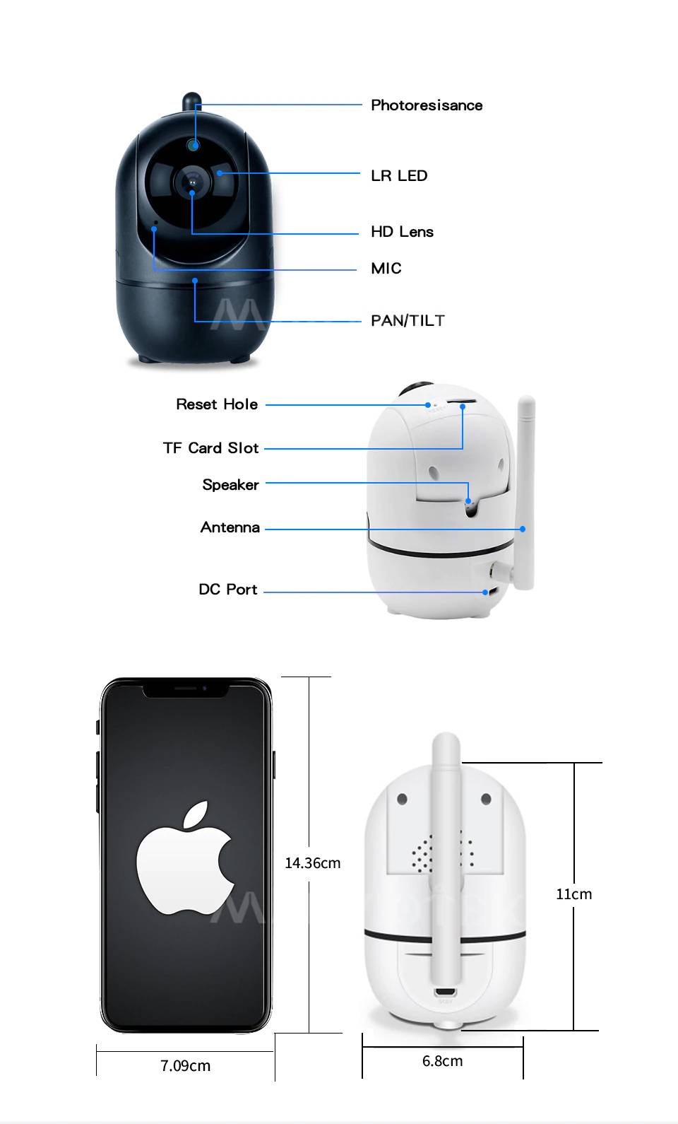 Wi-Fi Cry Alarm Baby Monitor