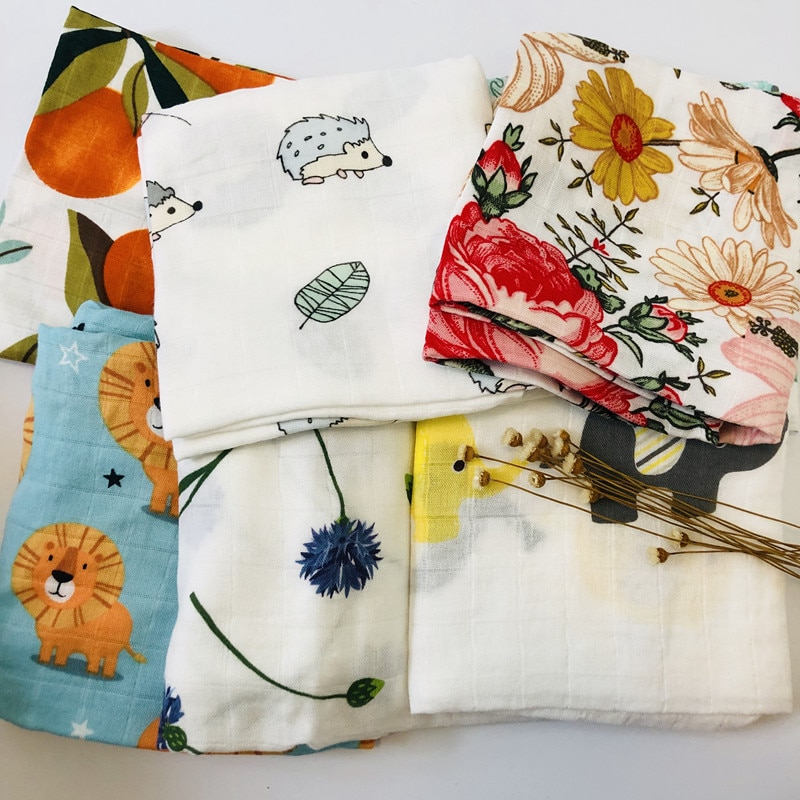 Multipurpose Plants Animals Fruits Printed Baby Blanket Multipurpose Plants Animals Fruits Printed Baby Blanket