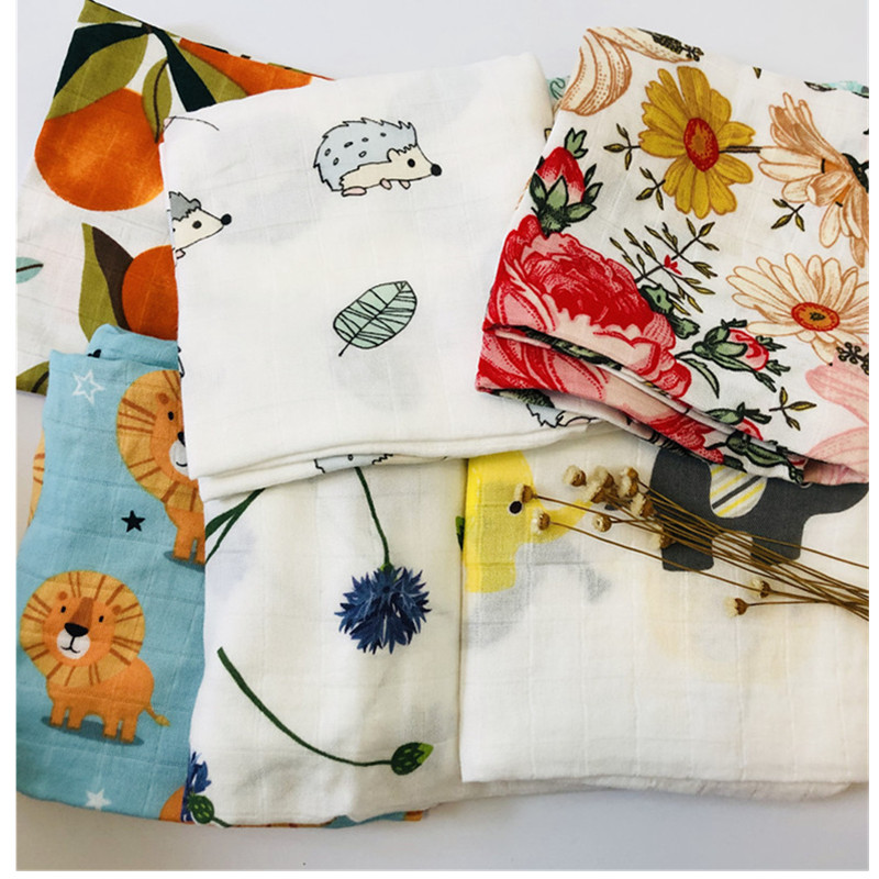 Multipurpose Plants Animals Fruits Printed Baby Blanket Multipurpose Plants Animals Fruits Printed Baby Blanket