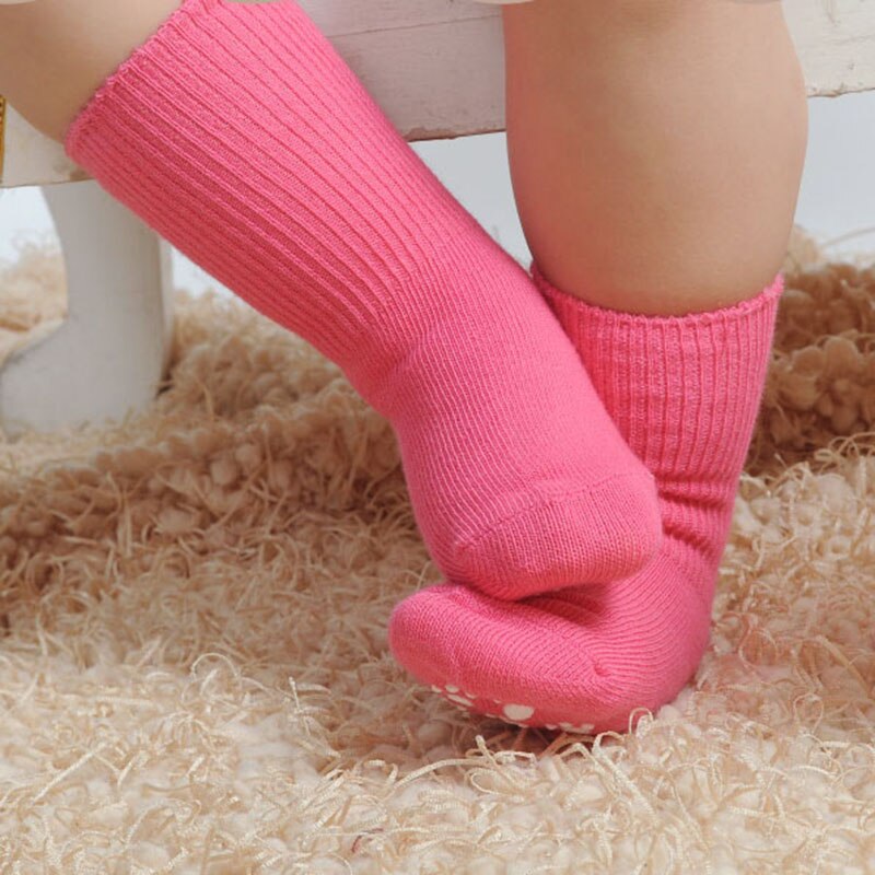 Candy Color Anti Slip Baby Socks